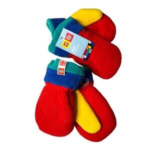 LEGO x Target Baby Color Block Fleece Mittens Sz 12-24  1 pair outdoor winter